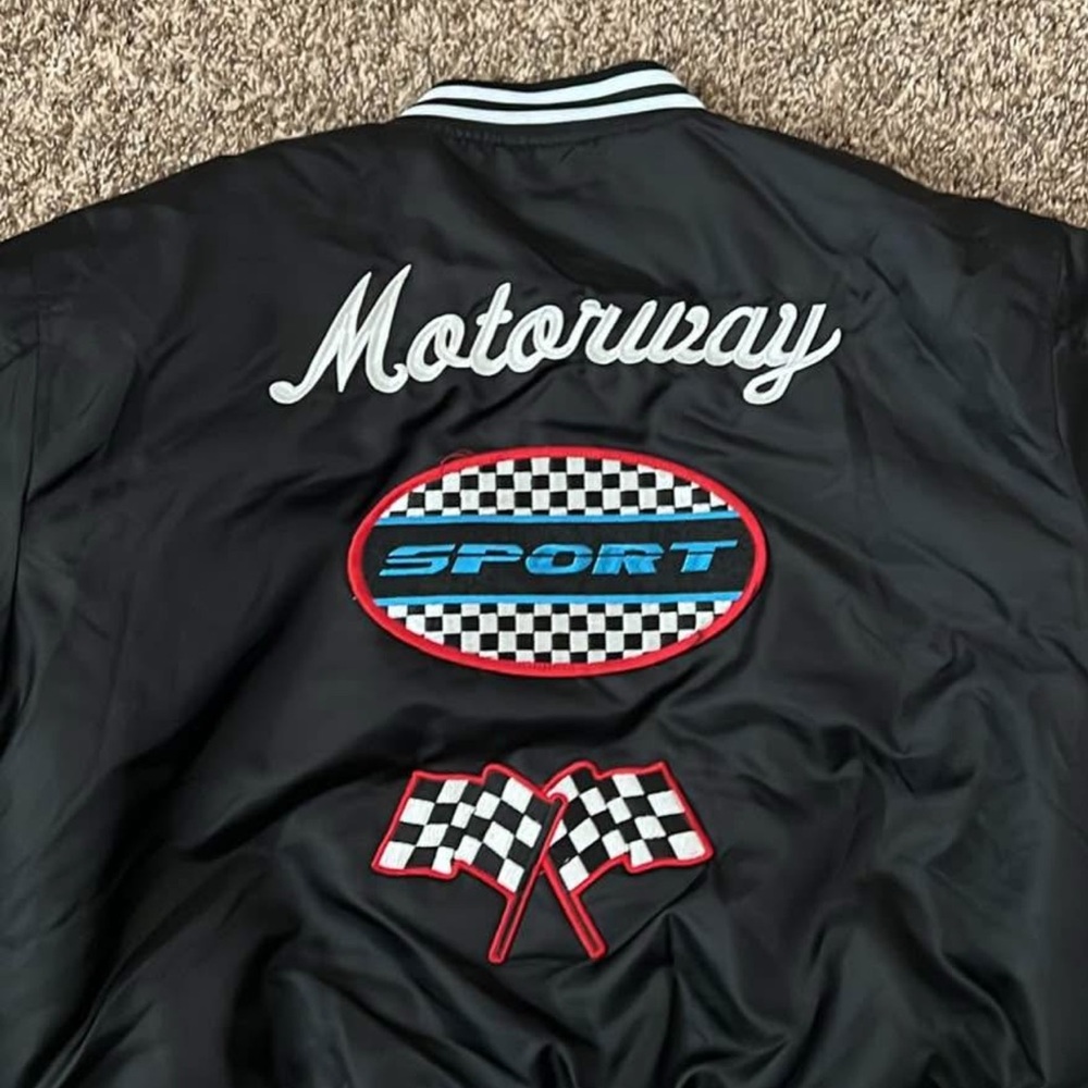 Forever 21 Black Racing Patch Jacket - image 2